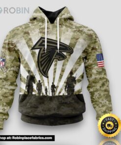NFL Atlanta Falcons Salute To Service Honor Veterans And Their Families Hoodie