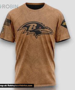 NFL Baltimore Ravens T Shirt Special Salute To Service For Veterans Day Full Printed T Shirt