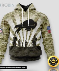NFL Buffalo Bills Salute To Service Honor Veterans And Their Families Hoodie