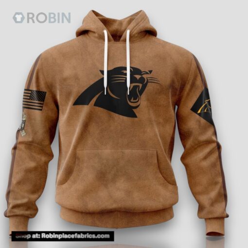 NFL Carolina Panthers Hoodie Special Salute To Service For Veterans Day Full Printed Hoodie