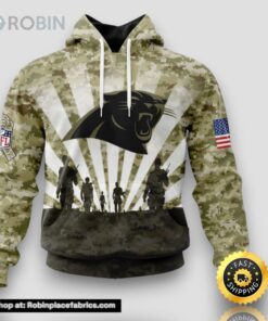 NFL Carolina Panthers Salute To Service Honor Veterans And Their Families Hoodie