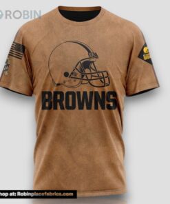NFL Cleveland Browns T Shirt Special Salute To Service For Veterans Day Full Printed T Shirt