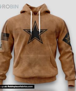 NFL Dallas Cowboys Hoodie Special Salute To Service For Veterans Day Full Printed Hoodie