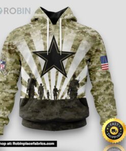 NFL Dallas Cowboys Salute To Service Honor Veterans And Their Families Hoodie