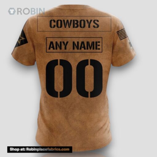 NFL Dallas Cowboys T Shirt Special Salute To Service For Veterans Day Full Printed T Shirt