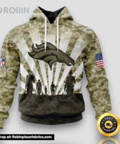 NFL Denver Broncos Salute To Service Honor Veterans And Their Families Hoodie