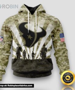 NFL Houston Texans Salute To Service Honor Veterans And Their Families Hoodie