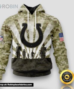 NFL Indianapolis Colts Salute To Service Honor Veterans And Their Families Hoodie