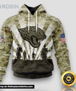 NFL Jacksonville Jaguars Salute To Service Honor Veterans And Their Families Hoodie