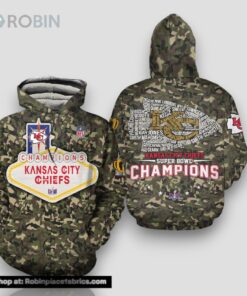 NFL Kansas Chiefs City Hoodie Veteran Champion Super Bowl 3D Hoodie