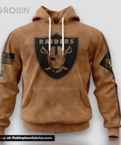 NFL Las Vegas Raiders Hoodie Special Salute To Service For Veterans Day Full Printed Hoodie