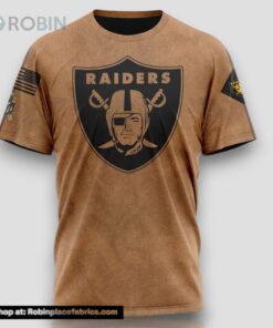 NFL Las Vegas Raiders T Shirt Special Salute To Service For Veterans Day Full Printed T Shirt