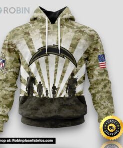 NFL Los Angeles Chargers Salute To Service Honor Veterans And Their Families Hoodie
