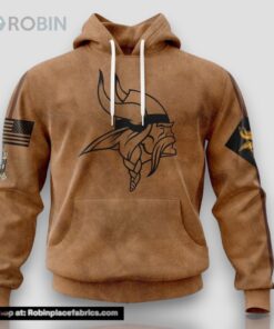 NFL Minnesota Vikings Hoodie Special Salute To Service For Veterans Day Full Printed Hoodie