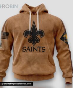 NFL New Orleans Saints Hoodie Special Salute To Service For Veterans Day Full Printed Hoodie