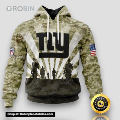 NFL New York Giants Salute To Service Honor Veterans And Their Families Hoodie