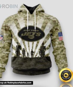 NFL New York Jets Salute To Service Honor Veterans And Their Families Hoodie