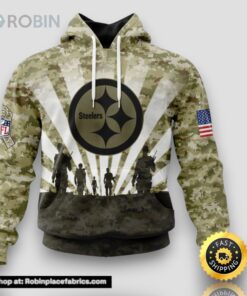 NFL Pittsburgh Steelers Salute To Service Honor Veterans And Their Families Hoodie