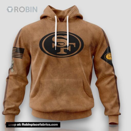 NFL San Francisco 49ers Hoodie Special Salute To Service For Veterans Day Full Printed Hoodie