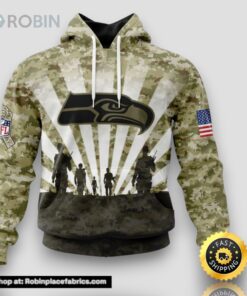 NFL Seattle Seahawks Salute To Service Honor Veterans And Their Families Hoodie