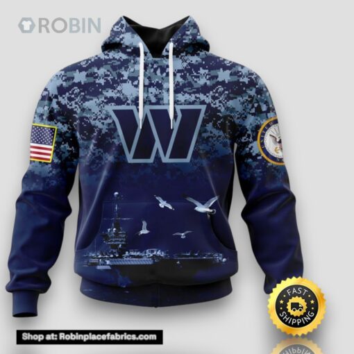 NFL Washington Commanders 3D Hoodie Honor US Navy Veterans Stylish Gear For Fans