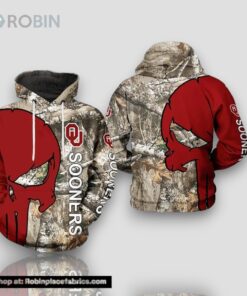 Oklahoma Sooners Camouflage Veteran Hunting 3D Hoodie Oklahoma Sooners Gift Ideas For Him