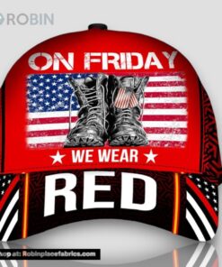 On Fridat We Wear Red Veteran Classic Cap
