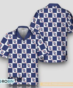 Pabst Blue Ribbon Checkerboard Hawaiian Shirt