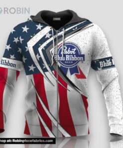 Pabst Blue Ribbon Fourth Of July Esports 3D Print Hoodie and Zip up