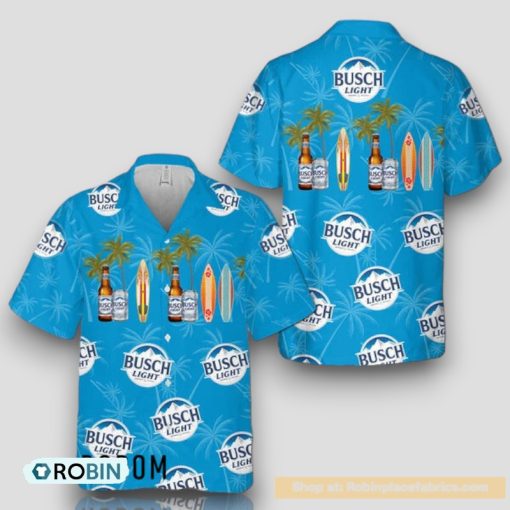Palm Trees Hawaii Busch Light Hawaiian Shirt