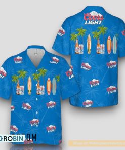 Palm Trees Hawaii Coors Light Hawaiian Shirt