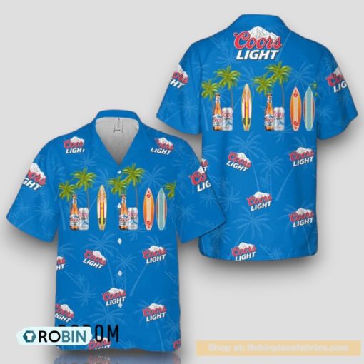Palm Trees Hawaii Coors Light Hawaiian Shirt