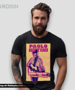 Paolo Nutini Aug 6 2024 Paisley Town Hall In Paisley Poster Shirt