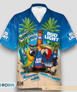 Parrot Bud Light Hawaiian Shirt