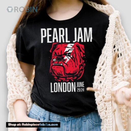 Pearl Jam Tottenham Hotspur Stadium London,uk June 29 2024 Tour Shirt