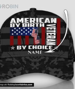 Personalized American By Birtth By Choice Veteran All Over Print Baseball Cap A Great Gift For Veterans Day