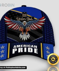 Personalized American Pride One Nation Under God All Over Print Baseball Cap A Great Gift For Veterans Day
