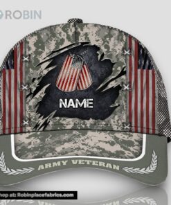 Personalized Army Veteran All Over Print Baseball Cap A Great Gift For Veterans Day