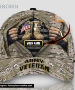 Personalized Army Veteran I Am An American Soldier All Over Print Baseball Cap A Great Gift For Veterans Day