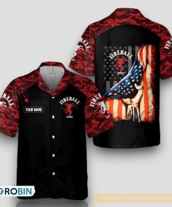 Personalized Basic Camo Fireball Hawaiian Shirt