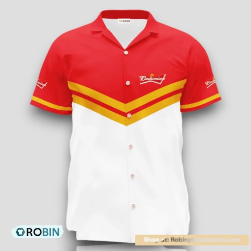 Personalized Budweiser Beer Red Tennis Hawaiian Shirt