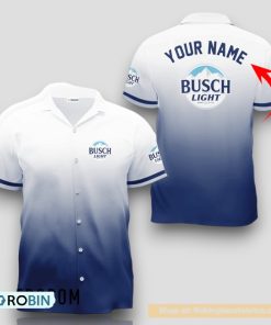 Personalized Busch Light Gradient Hawaiian Shirt