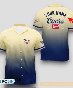 Personalized Coors Banquet Gradient Hawaiian Shirt