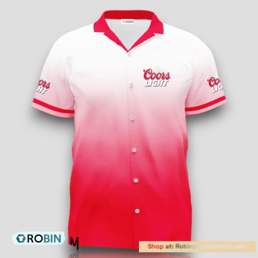 Personalized Coors Light Gradient Hawaiian Shirt