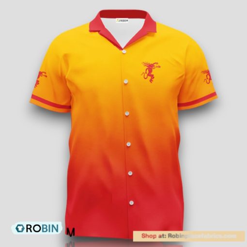 Personalized Fireball Whiskey Gradient Hawaiian Shirt