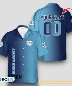 Personalized Gradient Busch Light Hawaiian Shirt
