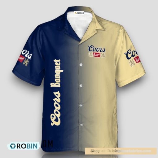 Personalized Gradient Coors Banquet Hawaiian Shirt