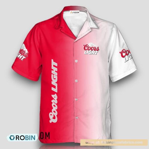 Personalized Gradient Coors Light Hawaiian Shirt