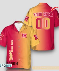Personalized Gradient Miller High Life Hawaiian Shirt