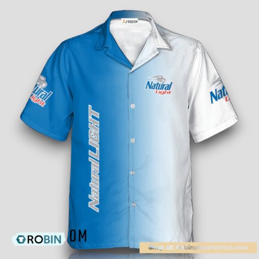 Personalized Gradient Natural Light Hawaiian Shirt